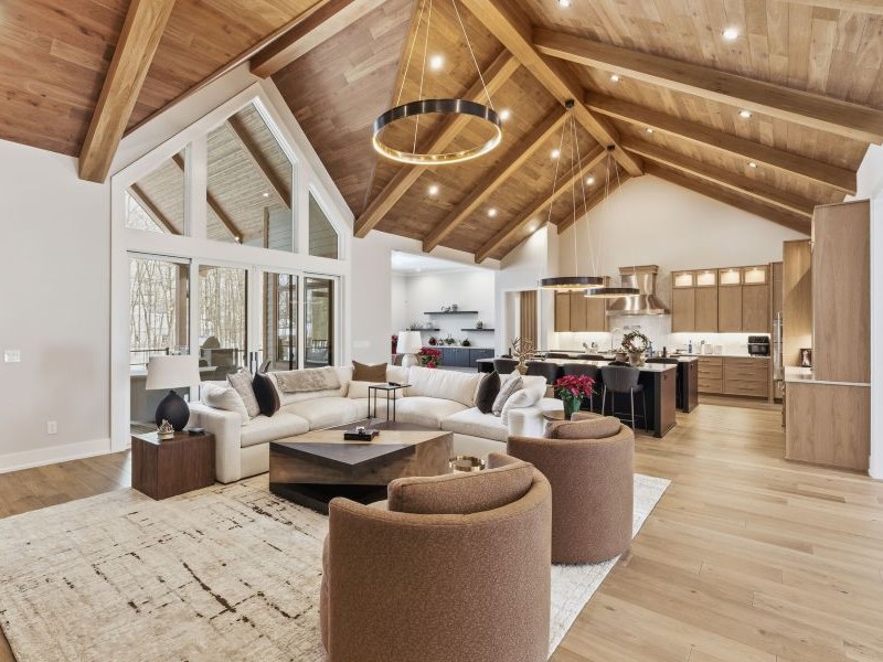 Image of a beautiful Living Room inside of a Luxury Custom Home